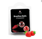 BOULES BRÉSILIENNES SAVEUR FRAISE X2